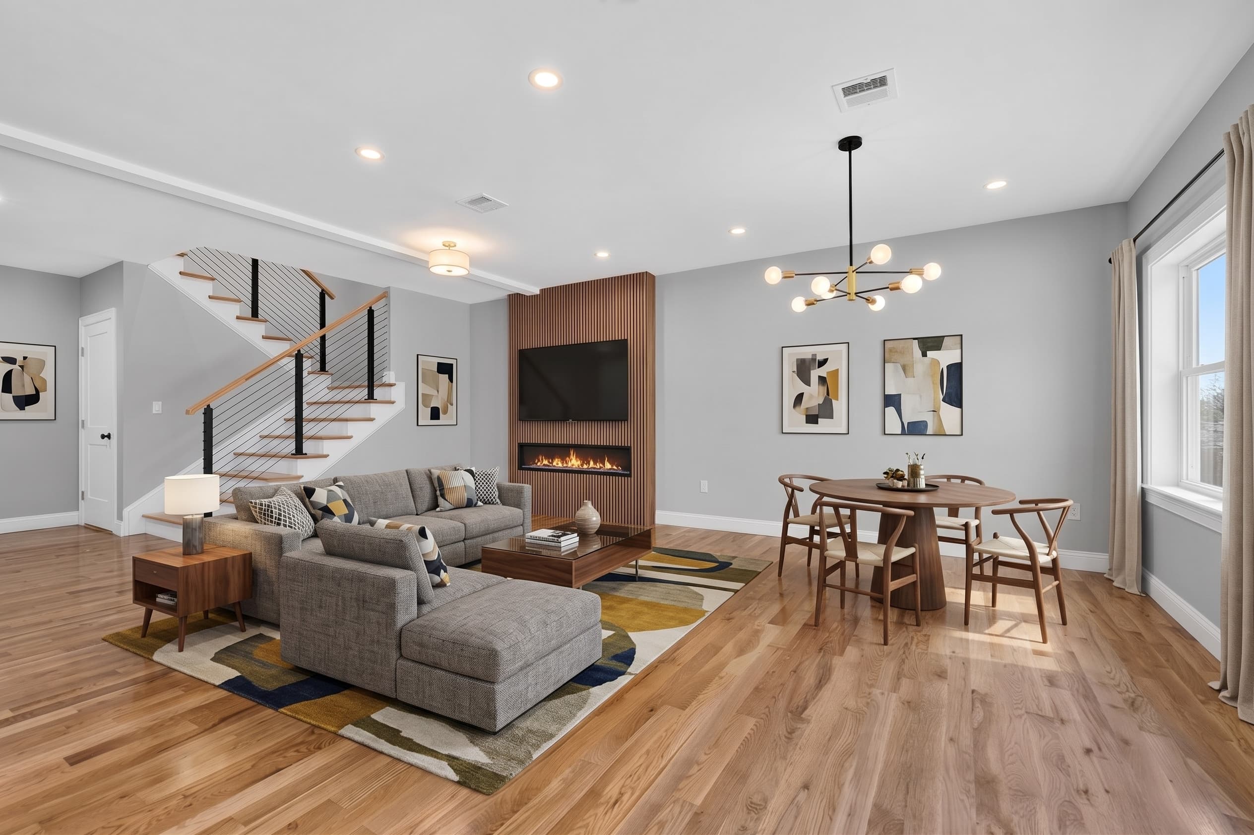 Living and dining area